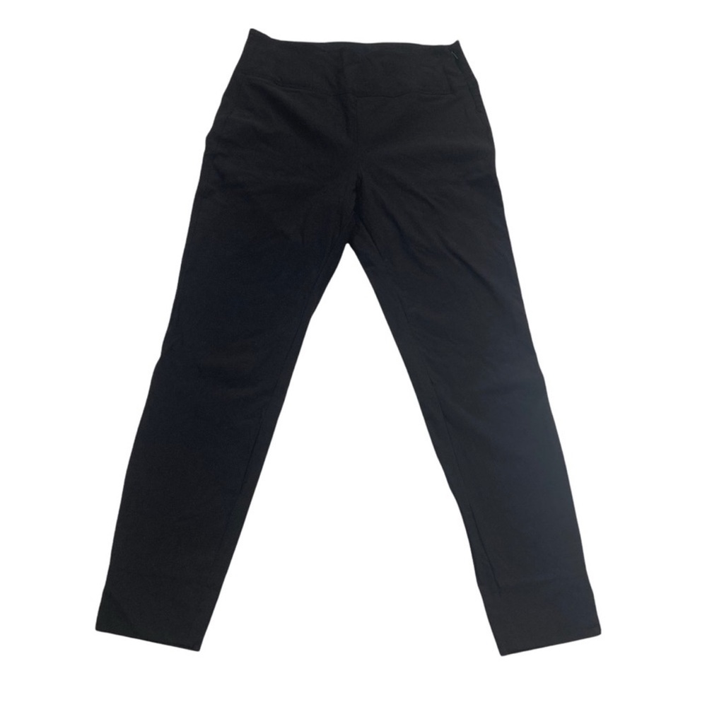 Athleta Wander Slim Ankle Pants with side zip. Black. Size 8